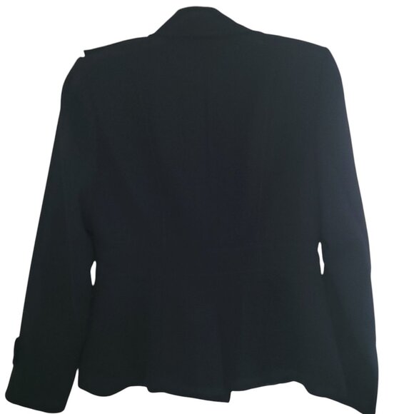 CALVIN KLEIN | Navy Blue Calvin Klein Buttons 100% Polyester Blazer - Picture 5 of 13